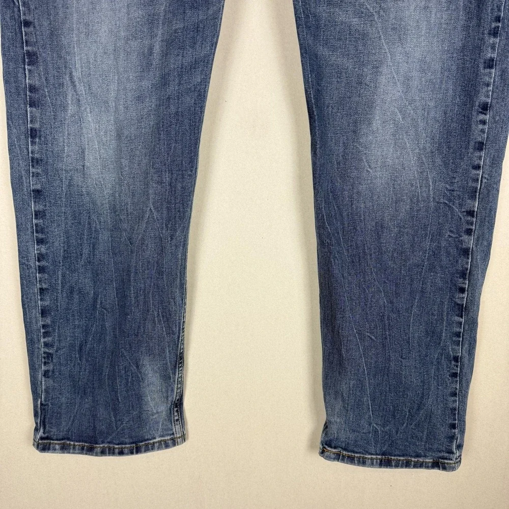Levi's 507 Jeans Mens 42x32 Blue Medium Wash Straight Stretch WaterLess Denim